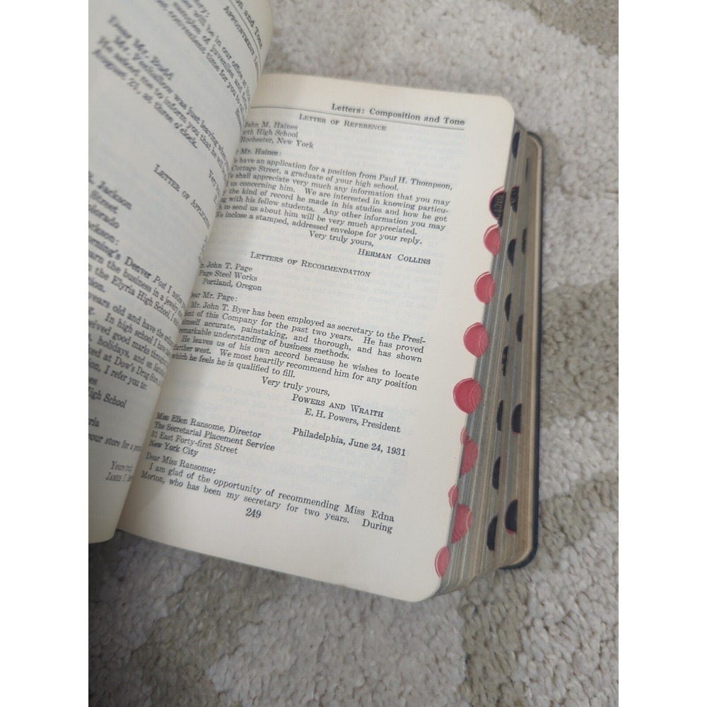 The Secretary's Desk Book 1932 Thomas Kite Brown John C Winston Comp EXCELLENT - Picture 16 of 16